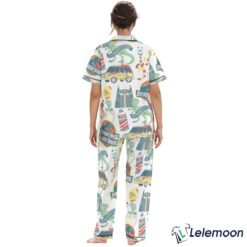 Jurassic Dinosaur Park Satin Pajama Set $49.95