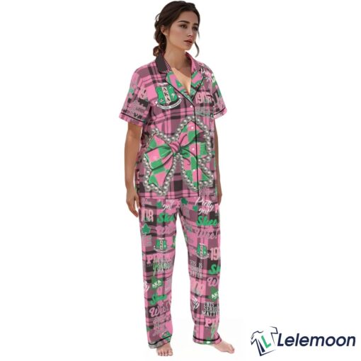 Long AKA Alpha Kappa Alpha This Is Serious Matter Pajama Set $49.95