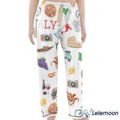 Long Italy Roma Travel Pajama Set $49.95