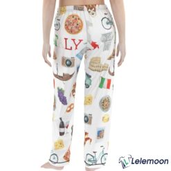 Long Italy Roma Travel Pajama Set $49.95