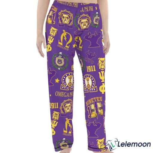 Omega Psi Phi Fraternity INC 1911 Pajama Set $49.95