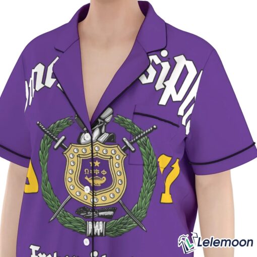 Omega Psi Phi Fraternity INC 1911 Pajama Set $49.95