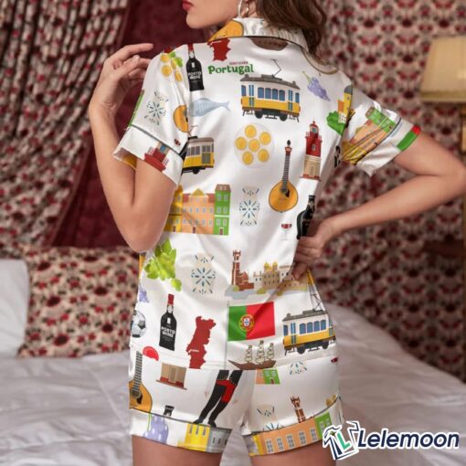 Portugal Travel Pajama Set Short $48.95