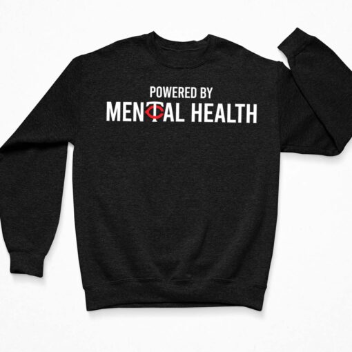 Twin Powered By Mental Health Shirt $19.95