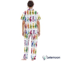 WHITE Queen Elizabeth II Rainbow Pajama Set $49.95
