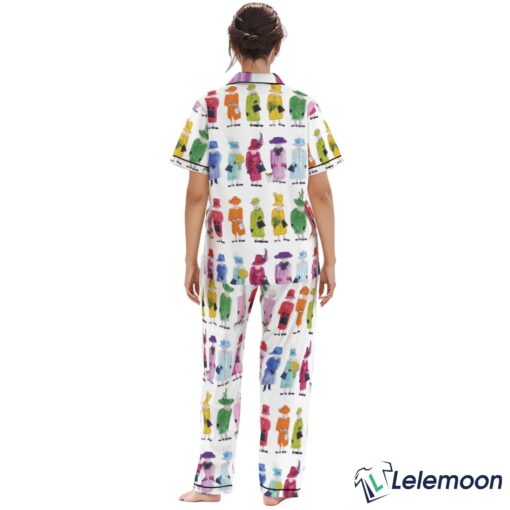 WHITE Queen Elizabeth II Rainbow Pajama Set $49.95