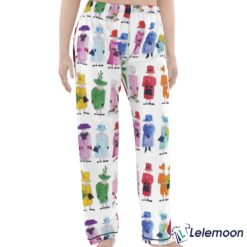 WHITE Queen Elizabeth II Rainbow Pajama Set $49.95