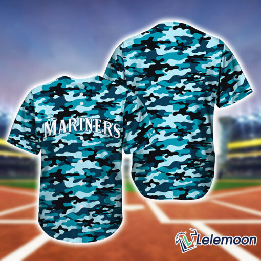 2025 Mariner Armed Forces Night Camo Jersey Giveaway $36.95