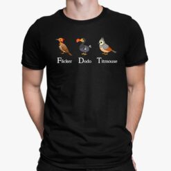 Animal FDT Flicker Dodo Titmouse T-Shirt