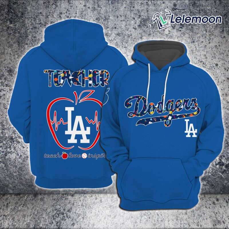 Blue Dodger Teacher Appreciation Night 2025 Hoodie Joggers Cap