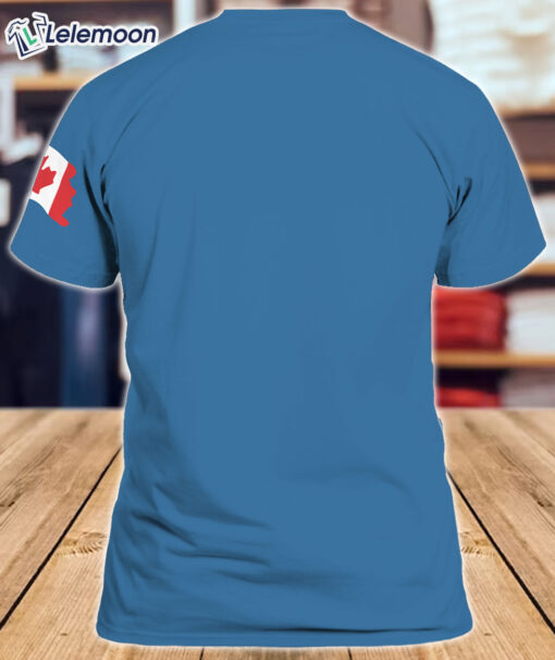 Blue Women's Retro Dear Canada We Hate Him Too Print T-Shirt $30.95