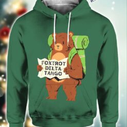 Green Resist Bear Foxtrot Delta Tango Hoodie