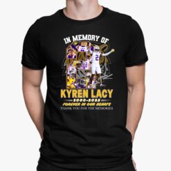 In Memory Of Kyren Lacy 2000-2025 Forever In Our Hearts Thank You For The Memories Shirt