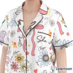 She Is Mom Coquette Mother's Day Gift Satin Pajama Set $49.95