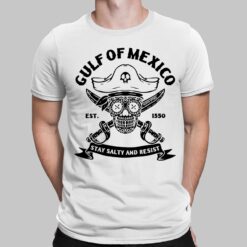 Skull Gulf Of Mexico Est 1550 Stay Salty And Resist Shirt