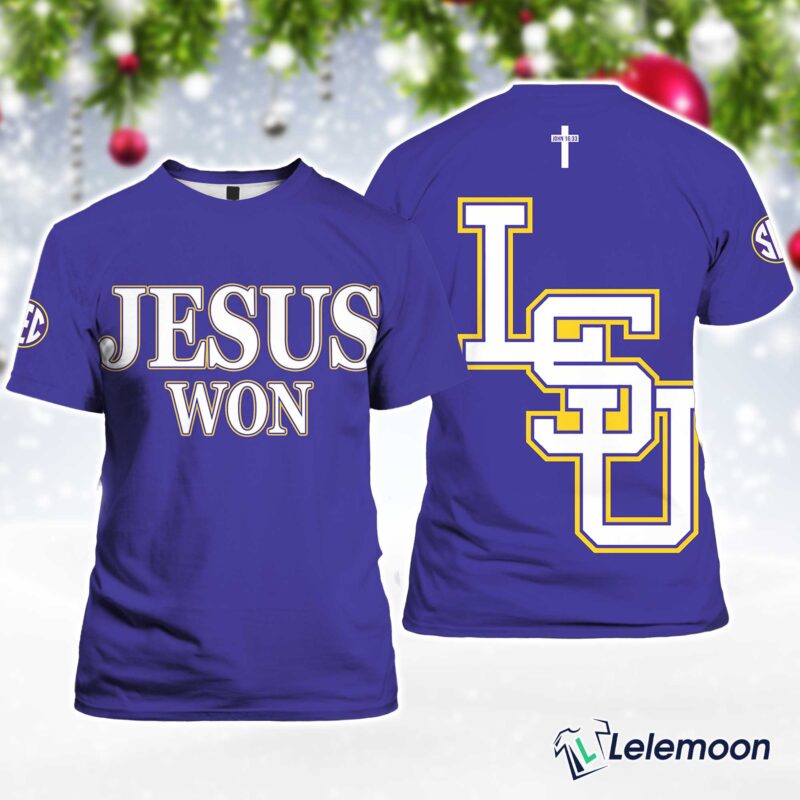 LSU Baseball Jesus Won Shirt