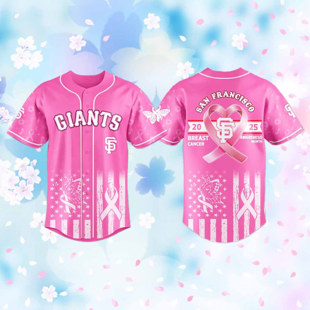 2025 SF Giants Breast Cancer Awareness Month Jersey 2025 SF Giants Breast Cancer Awareness Month Jersey $41.95