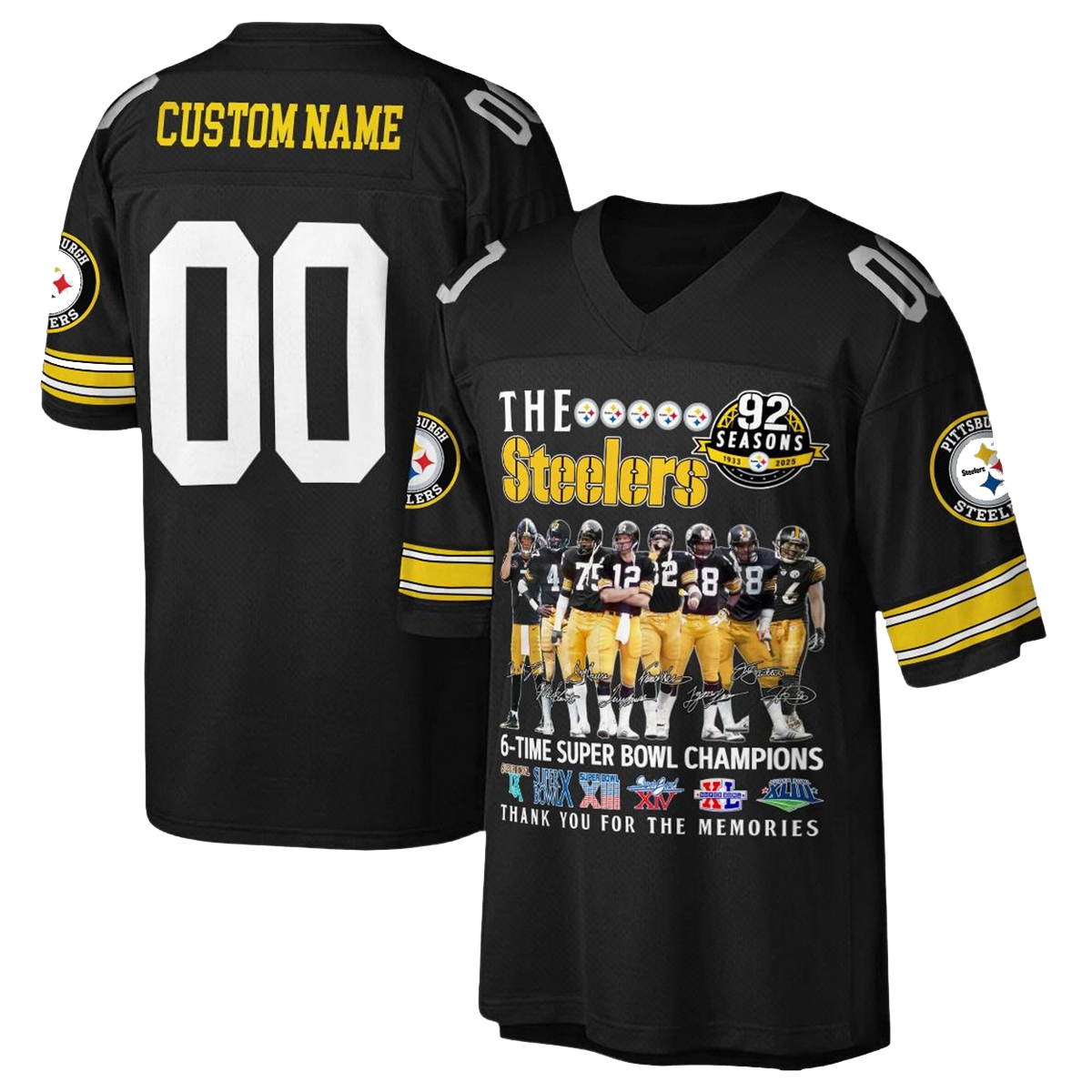 The Steelers 6 Time Super Bowl Champions Thank You For The
